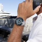 orologio cronografo festina chrono bike verde acqua f20641/3 indosso 3