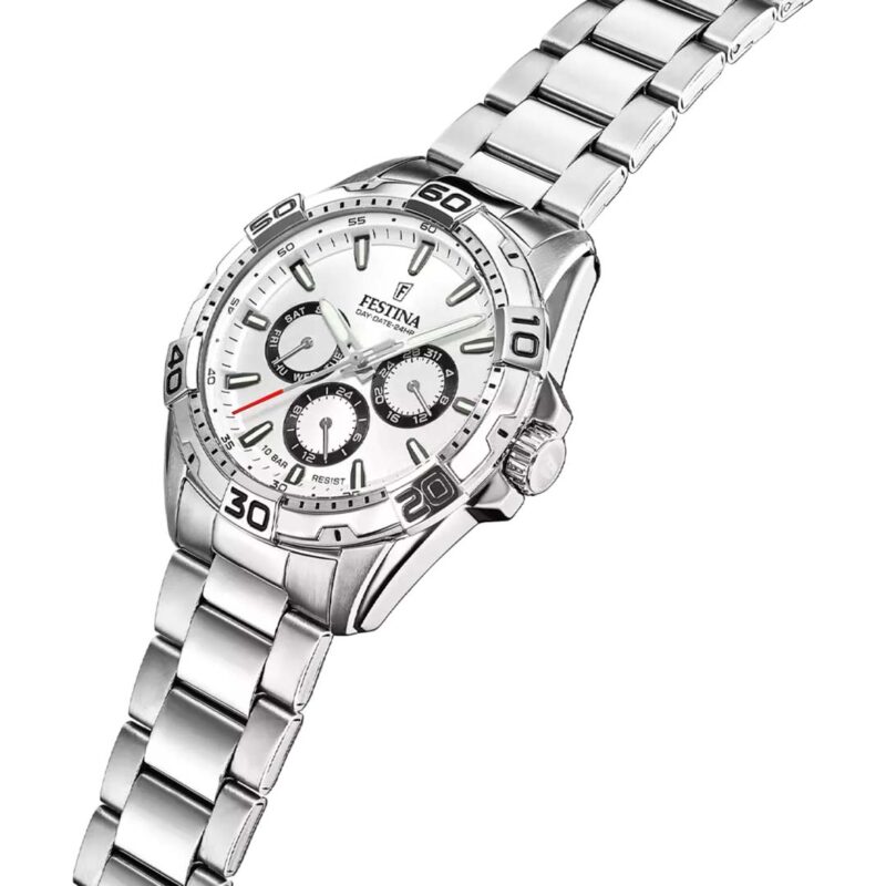orologio multifunzione festina bianco f20623/1 dettaglio