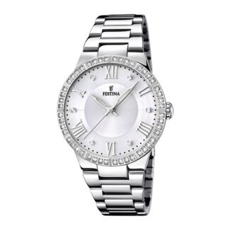 orologio solo tempo festina boyfriend argentato e acciaio f16719/1