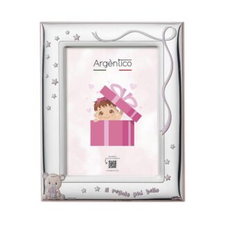 portafoto acca metallo e legno rosa al 200m.1r