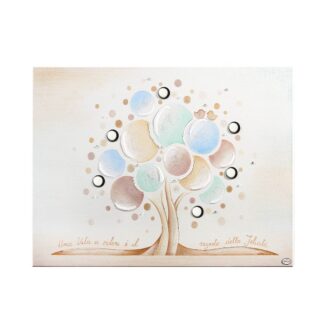 quadro acca argenti albero della felicità qd.154 30x40