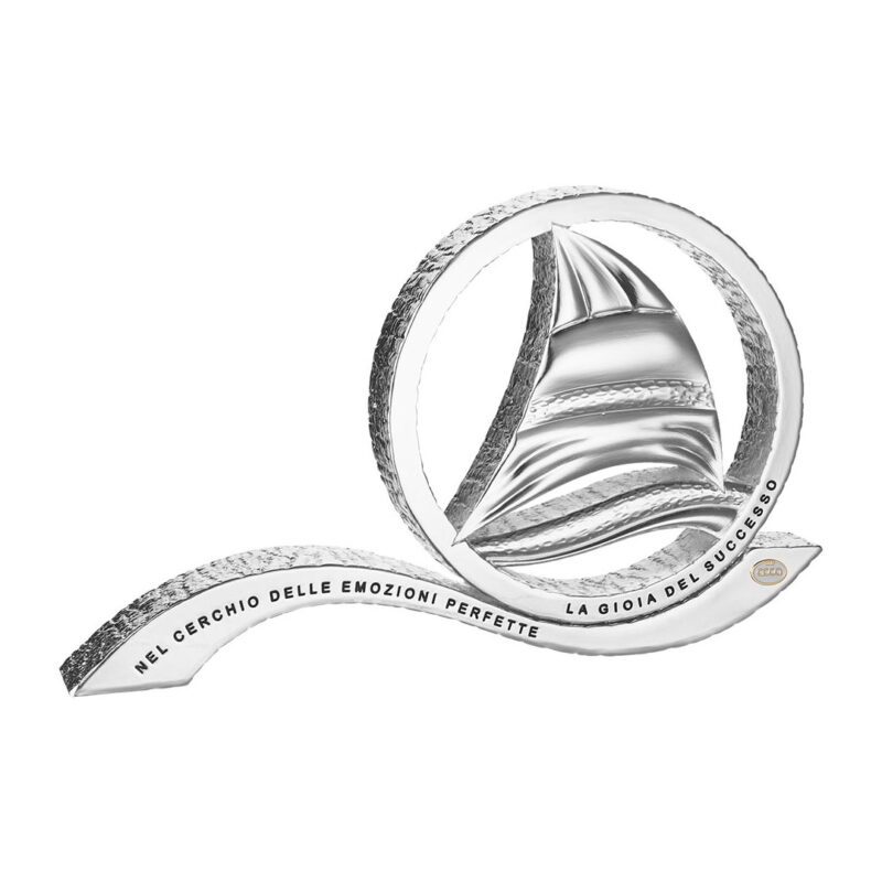 scultura acca gioia del successo argento dorato ar 742.2 arg