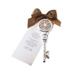 scultura chiave dei desideri fiore della vita acca resina e argento ar 226 arg