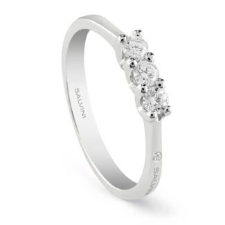 Anello Gioiello Trilogy Salvini Oro Bianco Diamanti 20068920