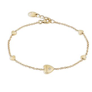 Bracciale Gioiello Cuore Salvini Oro Giallo e Diamante 20087146