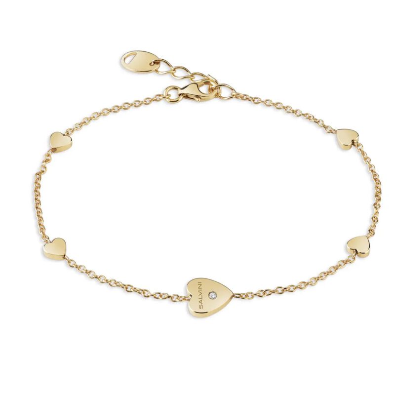 Bracciale Gioiello Cuore Salvini Oro Giallo e Diamante 20087146