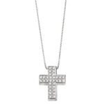 Collana Gioiello Croce Salvini Oro Bianco Diamanti 20067606