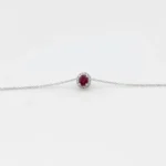 collana gioiello dora salvini oro bianco diamanti rubino 20057645