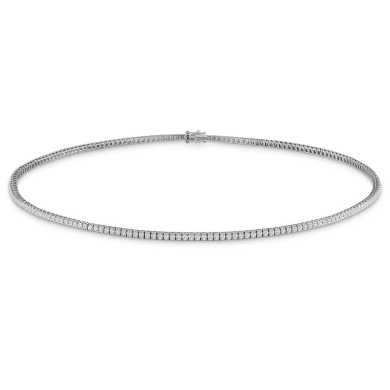 Collana Gioiello Tennis Salvini Oro Bianco Diamanti 20085715 fronte