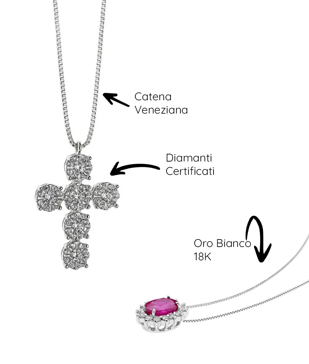 collane gioiello in dettaglio