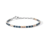 bracciale comete acciaio ematite pvd blu rose ubr 1226