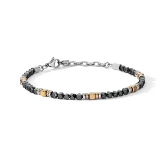 bracciale comete acciaio ematite pvd rose giallo ubr 1224
