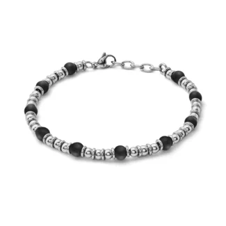 bracciale comete acciaio onice nero ubr 1021