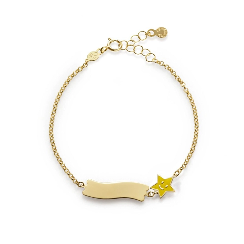bracciale-fortuna-stella-targhetta-oro-giallo-lebebe-PMG028-B bracciale fortuna stella targhetta oro giallo lebebe PMG028 B