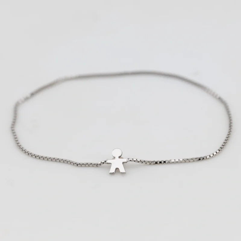 bracciale-saldato-argento-925-charm-bambino bracciale saldato argento 925 charm bambino