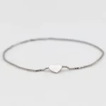 bracciale saldato argento 925 charm cuore