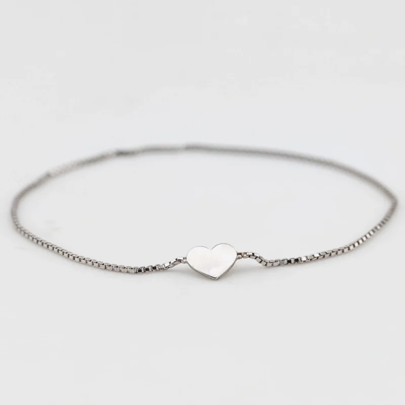 bracciale-saldato-argento-925-charm-cuore bracciale saldato argento 925 charm cuore