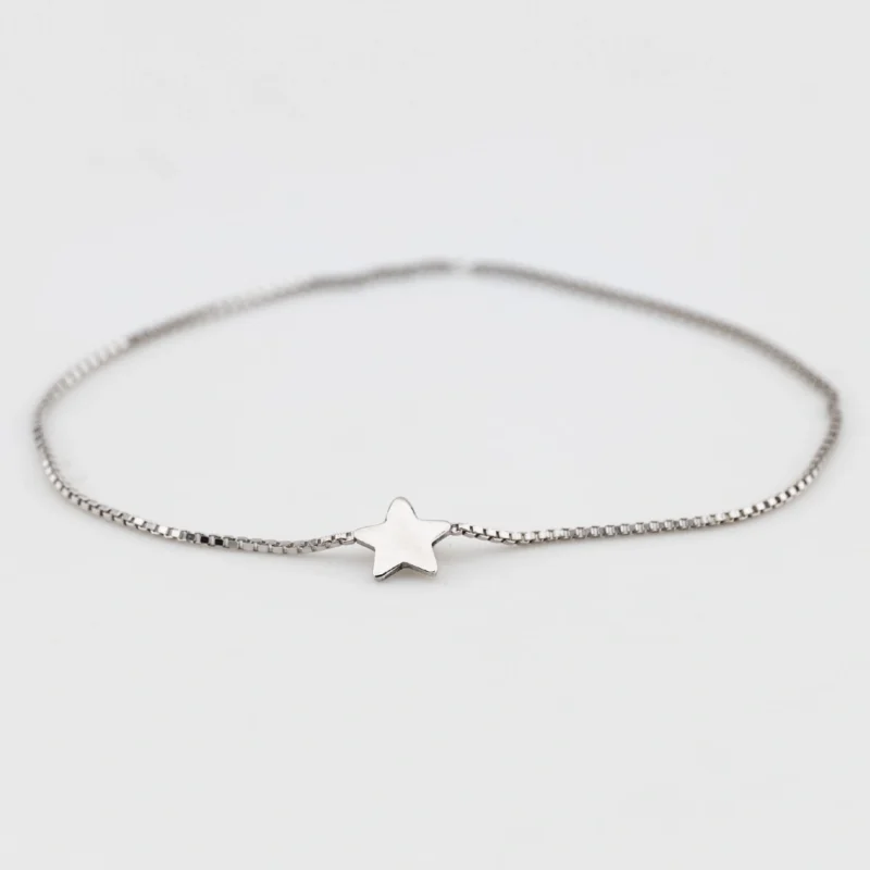 bracciale-saldato-argento-925-charm-stella bracciale saldato argento 925 charm stella