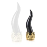 corno acca nero base dorata resina ar 679 co/nero