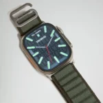 orologio smartwatch bikkembergs alluminio e nylon verde militare 49mm bk11-8n chiusura cinturino