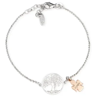 Bracciale Amen Albero della Vita con Angelo Argento 925 BRALABR3