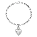Bracciale Amen Charm con Sacro Cuore Argento 925 BRSCB3