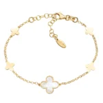 Bracciale Amen Fiori di Madreperla Argento 925 BRFIMPGB2