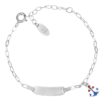 Bracciale Amen Junior Personalizzabile con Ancora Argento 925 BRJTAANB