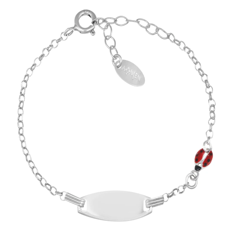 bracciale-amen-junior-personalizzabile-con-coccinella-argento-925-brjtacob Bracciale Amen Junior Personalizzabile con Coccinella Argento 925 BRJTACOB