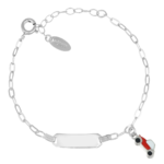 Bracciale Amen Junior Personalizzabile con Macchinina Argento 925 BRJTAMAB