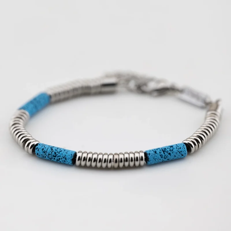 bracciale-breil-fusion-acciaio-e-lava-azzurra-tj3876 bracciale breil fusion acciaio e lava azzurra tj3876