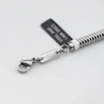 bracciale breil fusion acciaio e lava nera tj3875 dettaglio chiusura