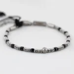 bracciale breil priam acciaio e spinello nero tj3649