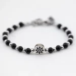 bracciale breil sound wave timone acciaio e onice tj3590