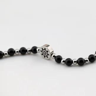 bracciale breil sound wave timone acciaio e onice tj3590 dettaglio