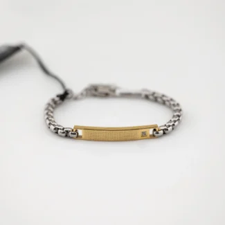 bracciale breil tag and cross acciaio zirconi tj3225