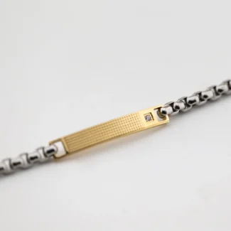 bracciale breil tag and cross acciaio zirconi tj3225 dettaglio