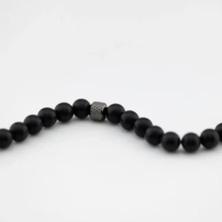 bracciale breil wild acciaio e agata nera tj3825 dettaglio