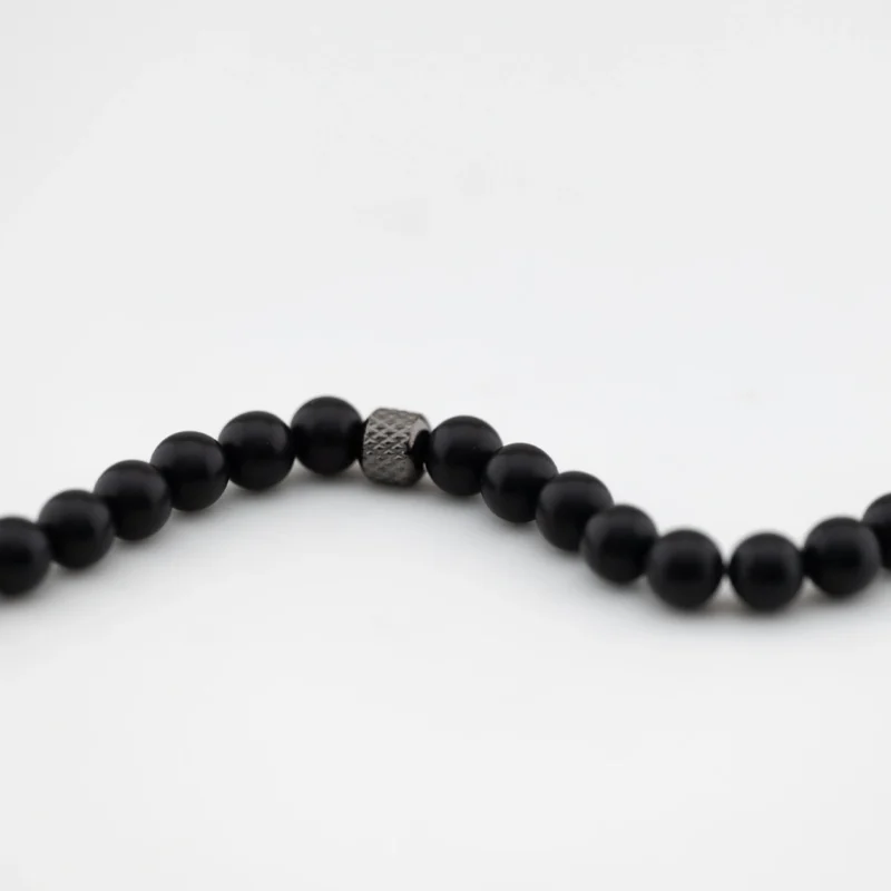 bracciale breil wild acciaio e agata nera tj3825 dettaglio