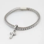 Bracciale John RichmondTennis Titanio Diamanti Lab Bianchi Croce JRTW01WW