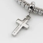 Bracciale John RichmondTennis Titanio Diamanti Lab Bianchi Croce JRTW01WW dettaglio