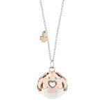 Collana Amen Chiama Angeli in Acciaio Rosé e Rodio OTCCABRB