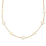 Collana Amen Fiori di Madreperla Argento 925 Dorato CLFIMPGB1