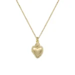 Collana Amen Mini Pendente Sacro Cuore Dorato Argento 925 CLSCG3