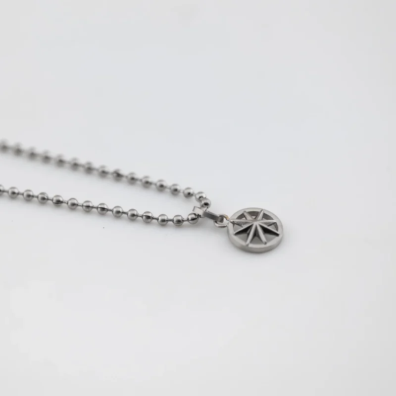 collana breil emblems rosa dei venti acciaio tj3860