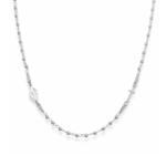 Collana Girocollo Amen Rosario Argento 925 Rodio CROB3