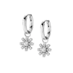 Orecchini Amen Pendenti Mini Margherita Pavé Argento 925 ORFIPBBZ1