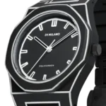 Orologio D1 Milano Polycarbon Black Sketch D1-PCBJ33 dettaglio