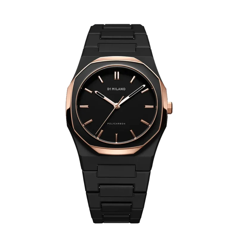 Orologio D1 Milano Polycarbon Gold Mesh D1-PCBU14