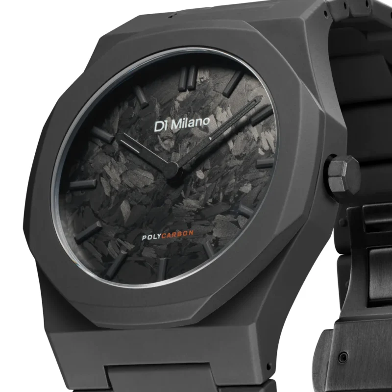 Orologio D1 Milano Polycarbon Poly Carbonium D1-PCBJCR dettaglio
